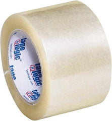 Tape Logic - 3" x 55 Yd Clear Hot Melt Adhesive Packaging Tape - Polypropylene Film Backing, 2.5 mil Thick, 36 Lb Tensile Strength - Strong Tooling