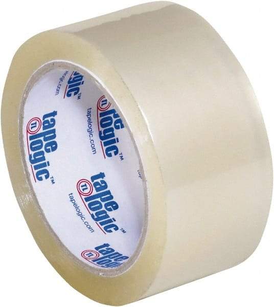 Tape Logic - 2" x 55 Yd Clear Acrylic Adhesive Packaging Tape - Polypropylene Film Backing, 2.6 mil Thick, 24.7 Lb Tensile Strength - Strong Tooling