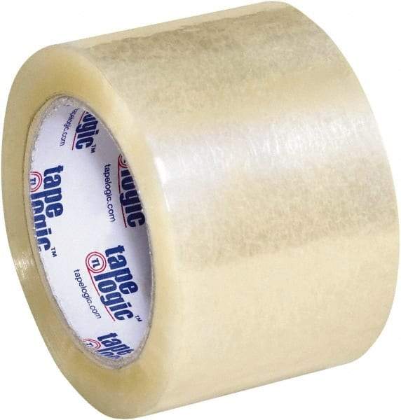 Tape Logic - 3" x 110 Yd Clear Acrylic Adhesive Packaging Tape - Polypropylene Film Backing, 1.8 mil Thick, 18 Lb Tensile Strength - Strong Tooling