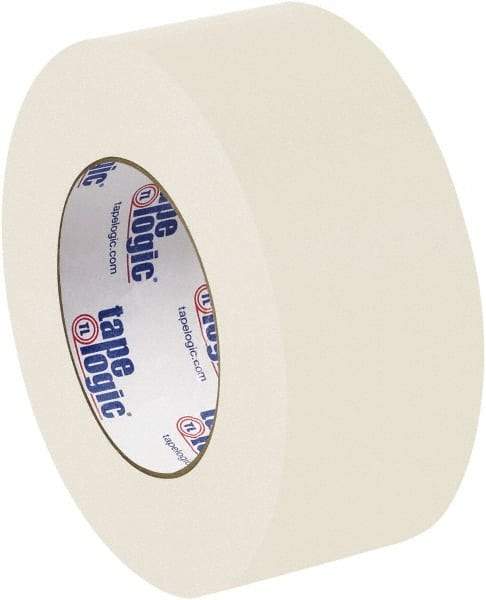 Tape Logic - 2" x 60 Yd Natural White Rubber Adhesive Packaging Tape - Paper Backing, 8 mil Thick - Strong Tooling