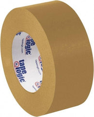 Tape Logic - 2" x 60 Yd Brown Rubber Adhesive Packaging Tape - Paper Backing, 7 mil Thick - Strong Tooling