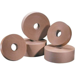 Tape Logic - 3" x 200 Yd Kraft Water Activated Adhesive Packaging Tape - Paper Backing, 5 mil Thick - Strong Tooling