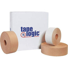 Tape Logic - 3" x 150 Yd Kraft Water Activated Adhesive Packaging Tape - Paper Backing, 5 mil Thick - Strong Tooling