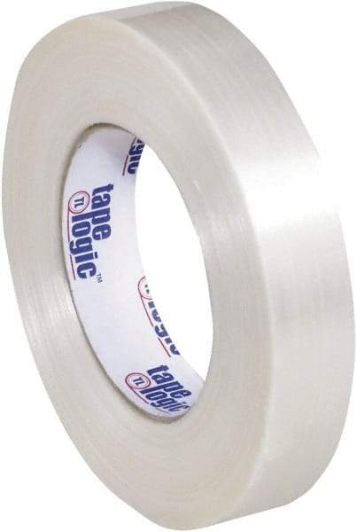 Tape Logic - 1" x 60 Yd Clear Hot Melt Adhesive Strapping Tape - Polypropylene Film Backing, 5.9 mil Thick, 320 Lb Tensile Strength - Strong Tooling