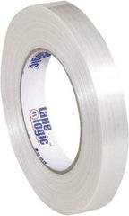 Tape Logic - 3/4" x 60 Yd Clear Hot Melt Adhesive Strapping Tape - Polypropylene Film Backing, 5.9 mil Thick, 320 Lb Tensile Strength - Strong Tooling