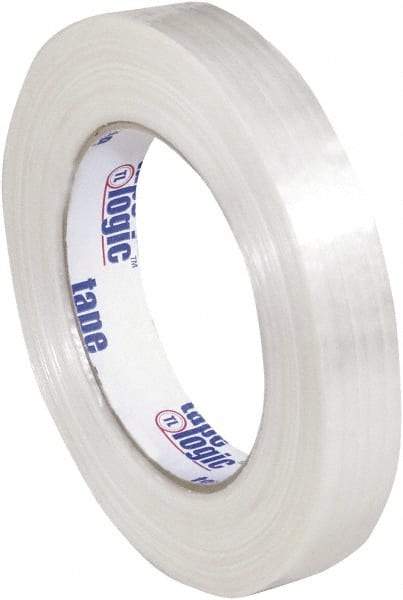 Tape Logic - 3/4" x 60 Yd Clear Hot Melt Adhesive Strapping Tape - Polypropylene Film Backing, 5.1 mil Thick, 275 Lb Tensile Strength - Strong Tooling