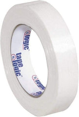 Tape Logic - 1" x 60 Yd Clear Hot Melt Adhesive Strapping Tape - Polypropylene Film Backing, 4.3 mil Thick, 156 Lb Tensile Strength - Strong Tooling