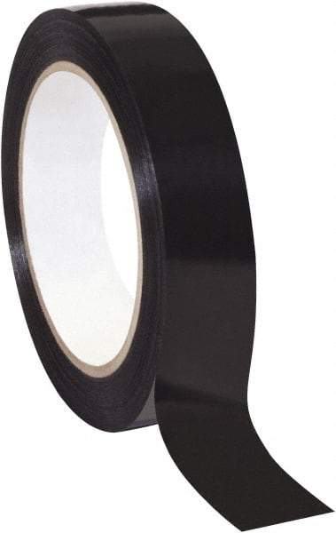 Tape Logic - 1" x 60 Yd Black Rubber Adhesive Strapping Tape - Polypropylene Film Backing, 2.7 mil Thick, 90 Lb Tensile Strength - Strong Tooling