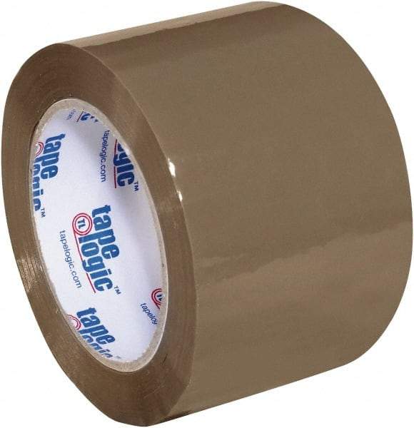 Tape Logic - 3" x 110 Yd Tan Acrylic Adhesive Packaging Tape - Polypropylene Film Backing, 1.8 mil Thick, 18 Lb Tensile Strength - Strong Tooling