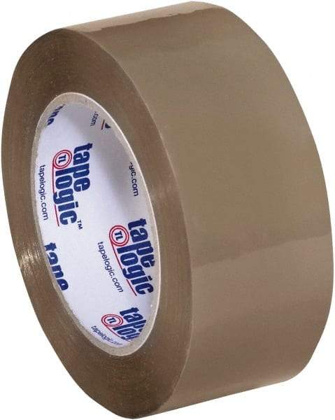 Tape Logic - 2" x 110 Yd Tan Acrylic Adhesive Packaging Tape - Polypropylene Film Backing, 2.6 mil Thick, 24.7 Lb Tensile Strength - Strong Tooling