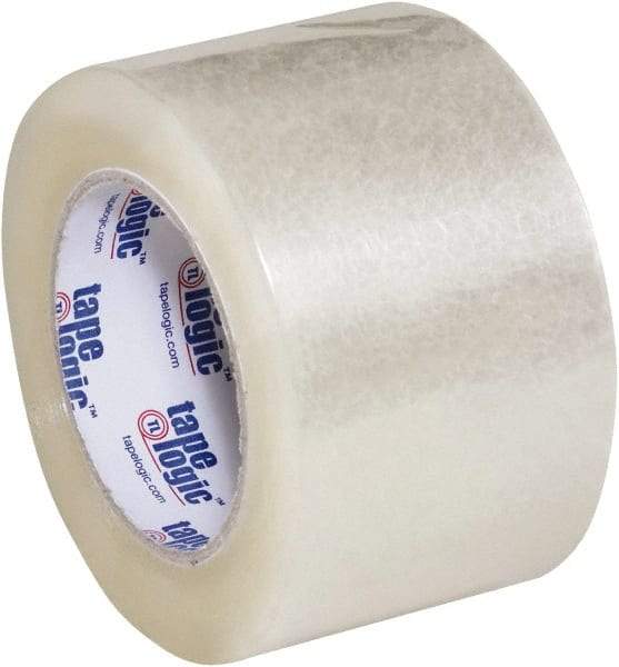 Tape Logic - 3" x 110 Yd Clear Acrylic Adhesive Packaging Tape - Polypropylene Film Backing, 2.6 mil Thick, 24.7 Lb Tensile Strength - Strong Tooling