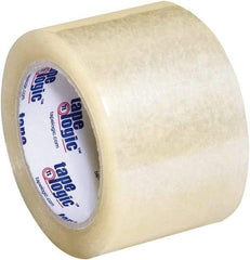 Tape Logic - 3" x 55 Yd Clear Acrylic Adhesive Packaging Tape - Polypropylene Film Backing, 3.5 mil Thick, 33.7 Lb Tensile Strength - Strong Tooling