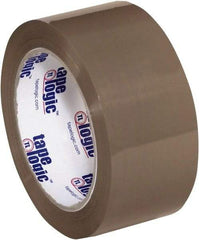 Tape Logic - 2" x 110 Yd Tan Hot Melt Adhesive Packaging Tape - Polypropylene Film Backing, 1.6 mil Thick, 26 Lb Tensile Strength - Strong Tooling