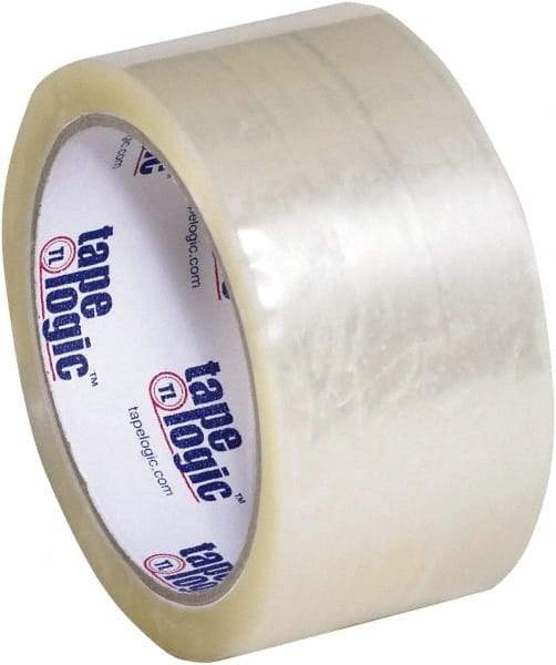 Tape Logic - 2" x 55 Yd Clear Hot Melt Adhesive Packaging Tape - Polypropylene Film Backing, 1.9 mil Thick, 22 Lb Tensile Strength - Strong Tooling