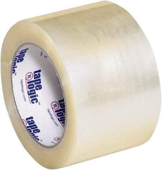 Tape Logic - 3" x 110 Yd Clear Hot Melt Adhesive Packaging Tape - Polypropylene Film Backing, 1.9 mil Thick, 22 Lb Tensile Strength - Strong Tooling