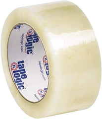 Tape Logic - 2" x 110 Yd Clear Hot Melt Adhesive Packaging Tape - Polypropylene Film Backing, 2 mil Thick - Strong Tooling