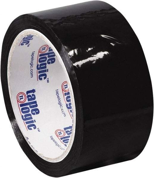 Tape Logic - 2" x 55 Yd Black Acrylic Adhesive Packaging Tape - Polypropylene Film Backing, 2.2 mil Thick, 21.4 Lb Tensile Strength - Strong Tooling