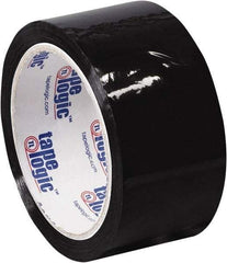 Tape Logic - 2" x 55 Yd Black Acrylic Adhesive Packaging Tape - Polypropylene Film Backing, 2.2 mil Thick, 21.4 Lb Tensile Strength - Strong Tooling