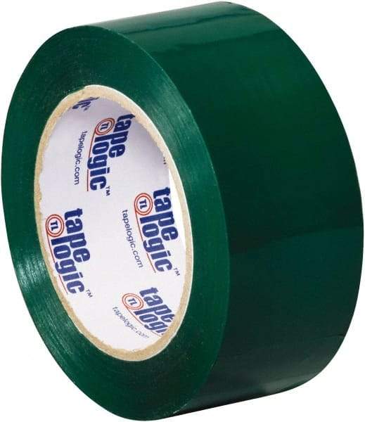 Tape Logic - 2" x 110 Yd Green Acrylic Adhesive Packaging Tape - Polypropylene Film Backing, 2.2 mil Thick, 21.4 Lb Tensile Strength - Strong Tooling