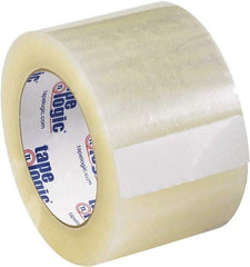 Tape Logic - 3" x 110 Yd Clear Acrylic Adhesive Packaging Tape - Polypropylene Film Backing, 2 mil Thick - Strong Tooling