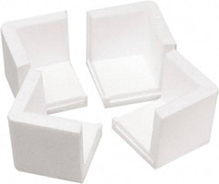 Made in USA - 3" Long x 3" Wide x 3" High x 3/4" Thick Corner - White, Roll - Strong Tooling