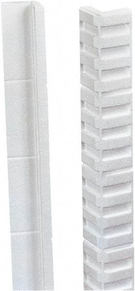 Made in USA - 24" Long x 3" Wide x 3" High x 3/4" Thick Edge Guard - White, Roll - Strong Tooling