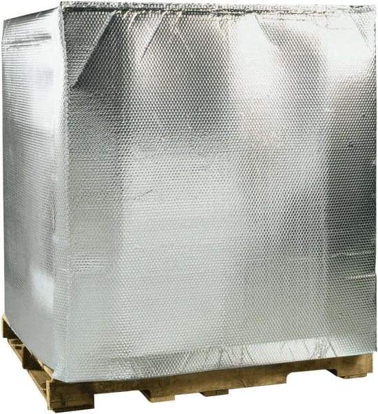 Made in USA - 48" Long x 40" Wide x 60" High x 3/16" Thick Pallet Cover - Silver, Case - Strong Tooling