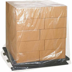 Made in USA - 34" Long x 48" Wide x 60" High Pallet Cover - Clear, Case, 50 Piece - Strong Tooling