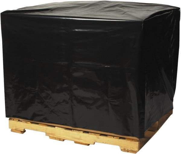 Made in USA - 46" Long x 48" Wide x 72" High Pallet Cover - Black, Case, 50 Piece - Strong Tooling