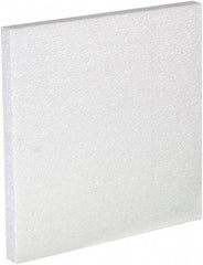 Made in USA - 12" Long x 12" Wide x 1" High x 1" Thick Polystyrene Foam - White, Case - Strong Tooling