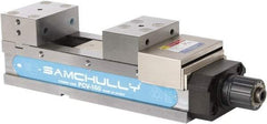 Samchully - 160mm Jaw Width, 300mm Jaw Opening Capacity, Horizontal Stationary Machine Vise - Manual Operation, 1 Station, 595mm Long x 58.4mm Deep, 60mm Jaw Height, Alloy Steel - Strong Tooling