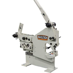 Baileigh - 6-1/4" Throat Depth, 16 Ton Punch Pressure, 5/16" Punch Capacity Ironworker - 39" Wide x 26" High x 16" Deep - Strong Tooling