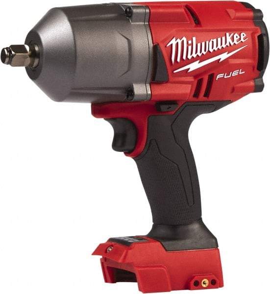 Milwaukee Tool - 1/2" Drive 18 Volt Pistol Grip Cordless Impact Wrench & Ratchet - 1,750 RPM, 0 to 2,100 BPM, 1,000 Ft/Lb Torque, Lithium-Ion Batteries Not Included - Strong Tooling