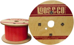 Loos & Co. - 3/16" x 1/8" Diam, Galvanized Steel Wire Rope - 1,700 Lb Breaking Strength, 7 x 7, Vinyl Coating - Strong Tooling