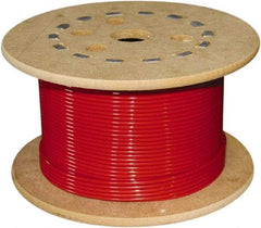 Loos & Co. - 3/16" x 3/32" Diam, Galvanized Steel Wire Rope - 920 Lb Breaking Strength, 7 x 7, Vinyl Coating - Strong Tooling