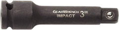 GearWrench - 3/8" Drive Impact Socket Extension - 15" OAL, Black Finish - Strong Tooling