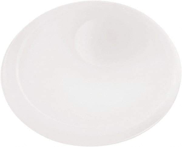 Rubbermaid - 8.8" Long x 8.8" Wide, Round Plastic Lid - Corner-Pull Tab, Use with 1980393 - Strong Tooling