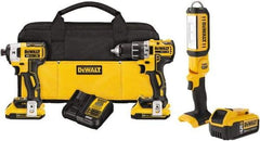 DeWALT - 20 Volt Cordless Tool Combination Kit - Includes Brushless Compact Drill/Driver & Impact Driver, Lithium-Ion Battery Included - Strong Tooling