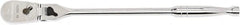 GearWrench - 1/2" Drive Pear Head Ratchet - Full Polish Chrome Finish, 17" OAL, 84 Gear Teeth, Full Polished Handle, Locking Flex Head - Strong Tooling