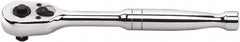 GearWrench - 1/2" Drive Pear Head Ratchet - Full Polish Chrome Finish, 9" OAL, 45 Gear Teeth, Full Polished Handle, Standard Head - Strong Tooling