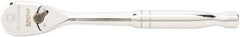 GearWrench - 1/2" Drive Pear Head Ratchet - Full Polish Chrome Finish, 11" OAL, 60 Gear Teeth, Full Polished Handle, Standard Head - Strong Tooling