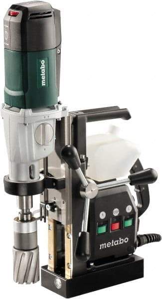 Metabo - 3/4" Chuck, 2" Travel, Portable Magnetic Drill Press - 250-450 RPM, 12 Amps, 1200 Watts - Strong Tooling