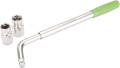 OEM Tools - 21" Long Cylindrical Shaped Lug Nut Wrench Tire Iron - Telescoping, 11/16, 3/4, 13/16, 7/8" Hex, 17, 19, 21, 22mm - Strong Tooling