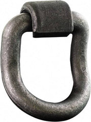 Buyers Products - Steel D-Ring 55° with Integral Bracket - 5" Long, Gray, For Use with Cargo Control - Strong Tooling