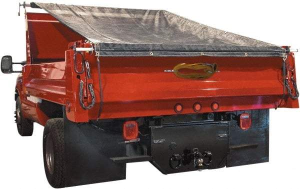 Buyers Products - Aluminum Manual Dump Tarp - 6.4" Long, Silver, For Use with Dumps up to 102" Wide - Strong Tooling