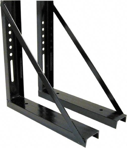 Buyers Products - Steel Truck Box Mounting Brackets - 18" Long, Black, For Use with Truck Boxes - Strong Tooling