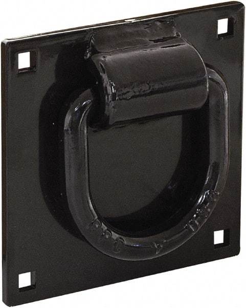 Buyers Products - Steel Bolt-On D-Ring - 4-1/2" Long, Black, For Use with Cargo Control - Strong Tooling