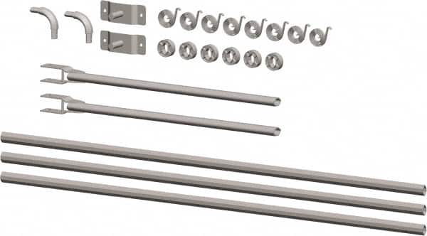 Buyers Products - Aluminum Universal Tarp Arm Kit - 194" Long, Silver, For Use with 14 to 23' Dump Bodies - Strong Tooling