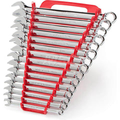 Wrench Set: 15 Pc, Metric Chrome-Plated