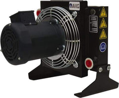 AKG Thermal Systems - SAE #12, 1 Fan Mount, Liquid-To-Air Aluminum Brazed Process Equipment Heat Exchanger - Oil Cooler, Ethylene Glycol/Water Mixture Cooler, 14.25" High x 13.78" Wide x 13.27" Deep, 250°F Max - Strong Tooling